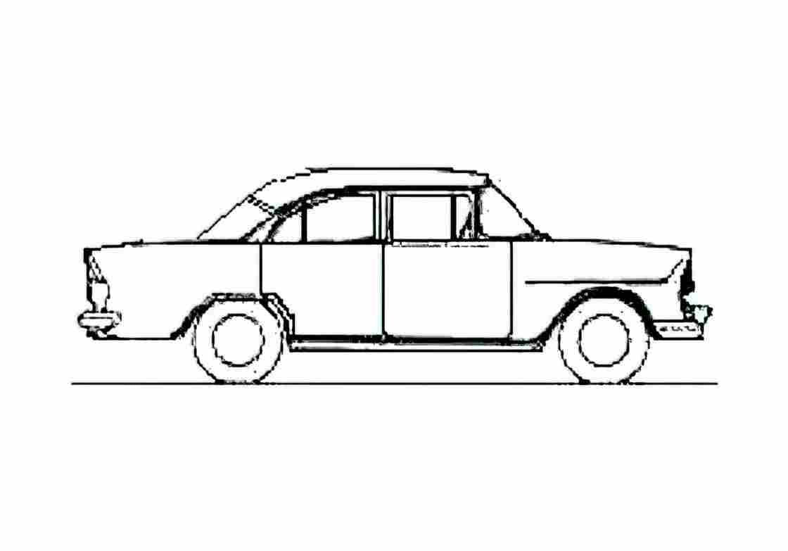 Blueprint Holden FB Sedan 1960 A4 Photo Print