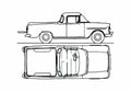 Blueprint Holden FB Ute Pick up 1960 A4 Photo Print