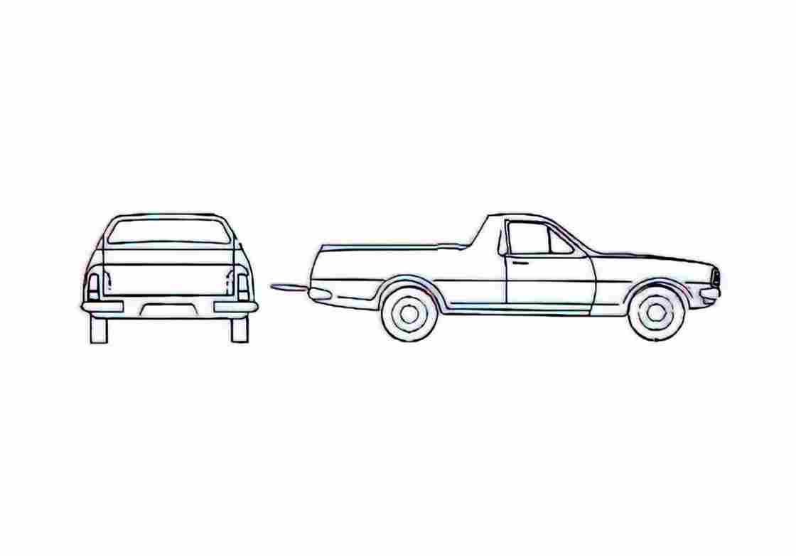 Blueprint Holden HK Ute Pick up 1971 A4 Photo Print