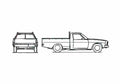Blueprint Holden HQ One Tonner Pick up 1974 A4 Photo Print