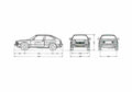 Blueprint Honda Accord II Hatchback 1982 A4 Photo Print