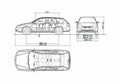 Blueprint Honda Avancier Wagon 1999 A4 Photo Print