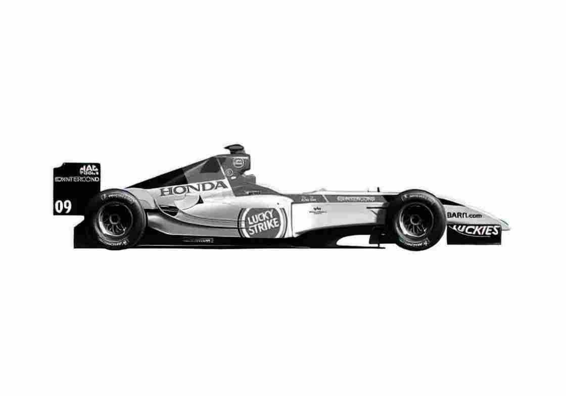 Blueprint Honda BAR 006 F1 OW 2004 A4 Photo Print