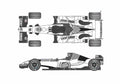 Blueprint Honda BAR 006 OW 2004 A4 Photo Print