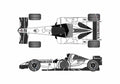 Blueprint Honda BAR 007 OW 2005 A4 Photo Print