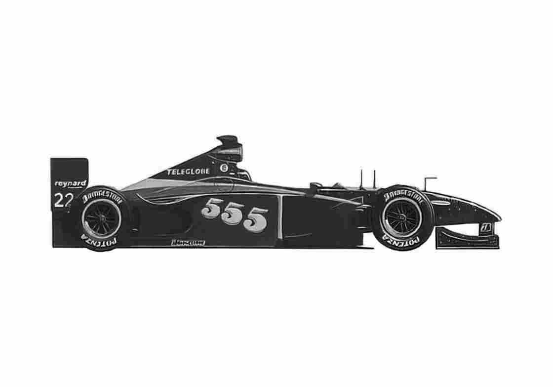 Blueprint Honda BAR Supertec 001 F1 OW 1999 A4 Photo Print