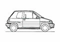 Blueprint Honda City Cabriolet 1981 A4 Photo Print