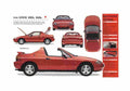 Blueprint Honda Civic CRX Del Sol Targa 1995 A4 Photo Print