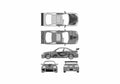 Blueprint Honda Civic Coupe 1993 A4 Photo Print