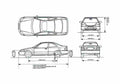 Blueprint Honda Civic Coupe A4 Photo Print