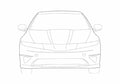 Blueprint Honda Civic VIII FN Type R Hatchback 2006 A4 Photo Print