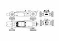 Blueprint Honda F1 OW 1964 A4 Photo Print