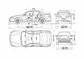 Blueprint Honda Integra Type R Sedan 1995 A4 Photo Print
