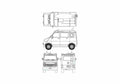 Blueprint Honda Life Step Microvan 1971 A4 Photo Print