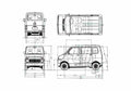 Blueprint Honda Life Step Van 1972 A4 Photo Print