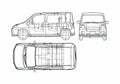 Blueprint Honda Mobilio Microvan 2005 A4 Photo Print