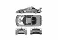 Blueprint Honda NSX JGTC Autobacs Super GT Coupe 2005 A4 Photo Print
