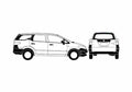 Blueprint Honda Partner Van 2007 A4 Photo Print