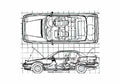Blueprint Honda Prelude III BA5 Coupe 1991 A4 Photo Print