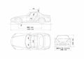 Blueprint Honda S2000 Targa 2000 A4 Photo Print
