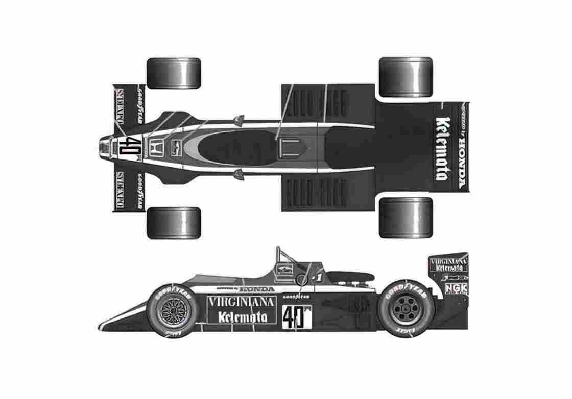 Blueprint Honda Spirit 201C Italy GP OW 1983 A4 Photo Print