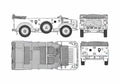 Blueprint Horch 1a SUV 1939 A4 Photo Print