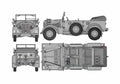 Blueprint Horch KFZ 15 SUV 1944 A4 Photo Print