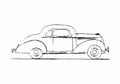 Blueprint Hudson Utility Coupe 1937 A4 Photo Print
