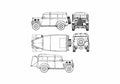 Blueprint Humber 4x4 Heavy Utility SUV 1941 A4 Photo Print