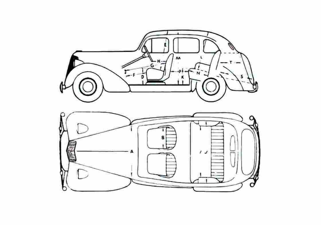 Blueprint Humber Hawk Wagon 1948 A4 Photo Print