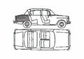 Blueprint Humber Sceptre Sedan 1963 A4 Photo Print