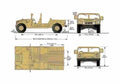 Blueprint Hummer H1 Cabriolet 2000 A4 Photo Print