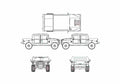 Blueprint Hummer H1 SUV 1992 A4 Photo Print