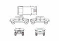 Blueprint Hummer H1 Sut SUV 1992 A4 Photo Print