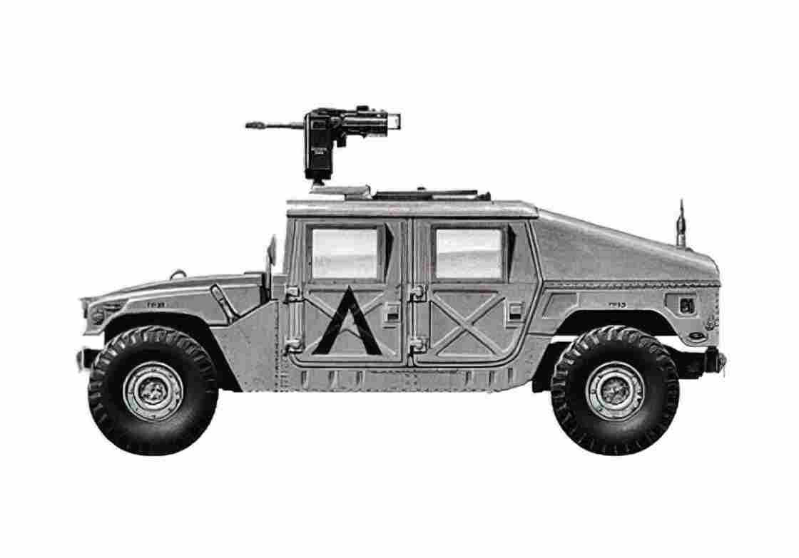 Blueprint Hummer M1025 Humvee Truck 1984 A4 Photo Print