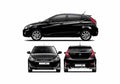 Blueprint Hyundai Accent WIT Hatchback 2011 A4 Photo Print