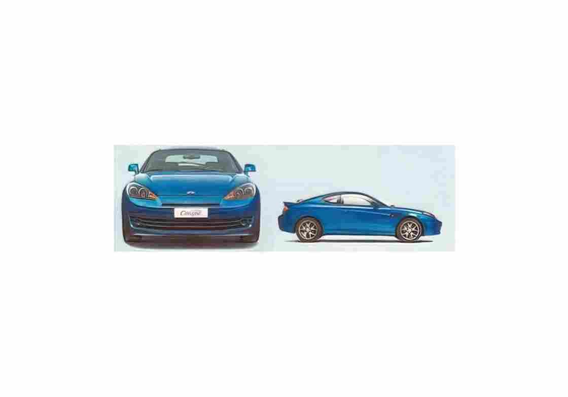 Blueprint Hyundai Coupe 2007 01 A4 Photo Print