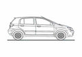 Blueprint Hyundai Getz CRDi Hatchback 2007 A4 Photo Print
