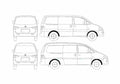 Blueprint Hyundai H1 Minivan 2007 A4 Photo Print