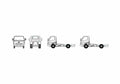 Blueprint Hyundai HD45 Truck 2008 A4 Photo Print
