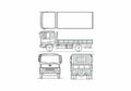 Blueprint Hyundai Megatruck Truck 2010 A4 Photo Print