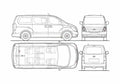 Blueprint Hyundai Montana Minivan 2009 A4 Photo Print