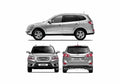 Blueprint Hyundai Santa Fe SUV 2011 A4 Photo Print