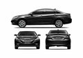 Blueprint Hyundai Sonata Sedan 2010 A4 Photo Print
