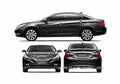Blueprint Hyundai Sonata Sedan 2011 A4 Photo Print