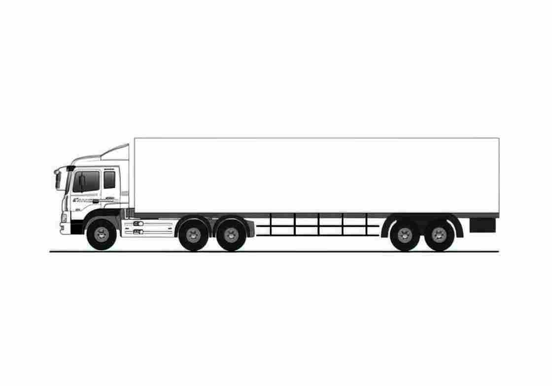 Blueprint Hyundai Trago Truck 2010 A4 Photo Print