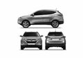 Blueprint Hyundai Tucson IX SUV 2010 A4 Photo Print