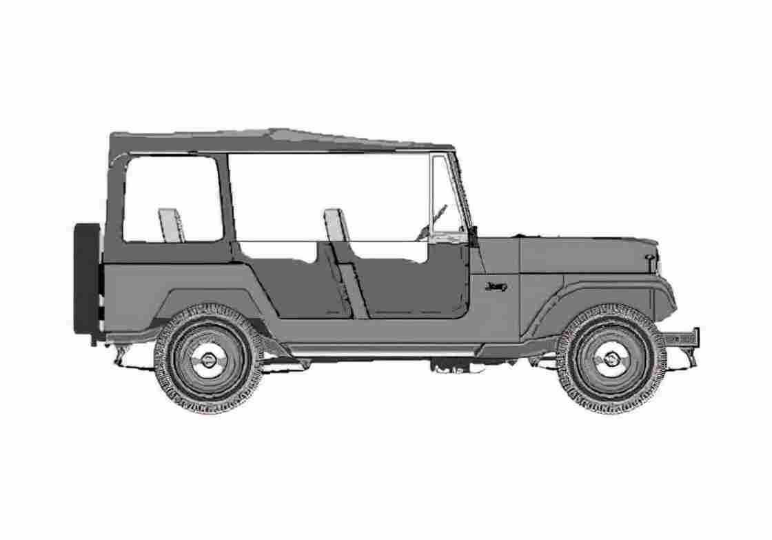 Blueprint IKA Jeep 101 Bernadaro SUV A4 Photo Print