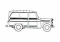 Blueprint IKA Kaiser Estanciera Wagon 1961 A4 Photo Print