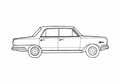 Blueprint IKA Renault Torino 300 Sedan 1971 A4 Photo Print